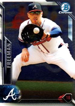 2016 Bowman Chrome - Base Chrome Vending #7 Freddie Freeman Front