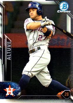 2016 Bowman Chrome - Base Chrome Vending #39 Jose Altuve Front