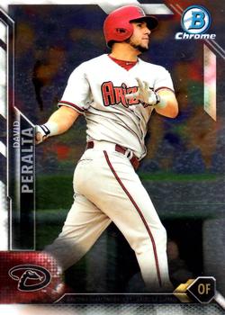 2016 Bowman Chrome - Base Chrome Vending #98 David Peralta Front