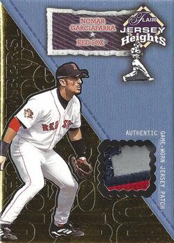 2002 Flair - Jersey Heights Hot Numbers Patch #NNO Nomar Garciaparra  Front