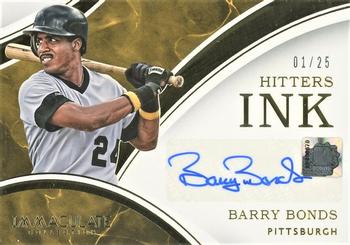 2016 Panini Immaculate Collection - Hitters Ink #HI-BB Barry Bonds Front