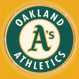 1994 Target Oakland Athletics Collector Kaps #NNO Oakland Athletics logo Front