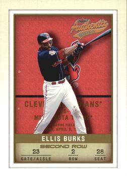 2002 Fleer Authentix - Second Row #109 Ellis Burks  Front