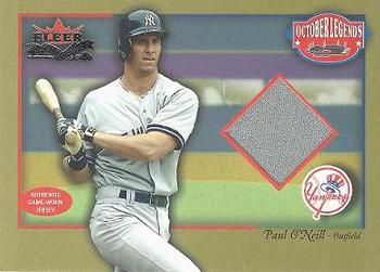 2002 Fleer Fall Classic - October Legends Game Used #NNO Paul O'Neill Front