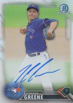 2016 Bowman Chrome - Prospects Autographs Refractor #BCAP-CG Conner Greene Front