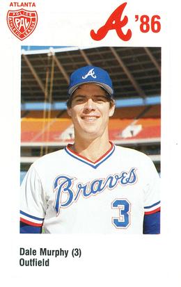 1986 Atlanta Braves Police #NNO Dale Murphy Front