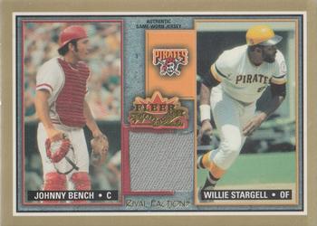 2002 Fleer Fall Classic - Rival Factions Game Used #RF JB-WS Johnny Bench / Willie Stargell Front