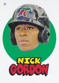 2016 Topps Heritage Minor League - 1967 Topps Sticker #21 Nick Gordon Front