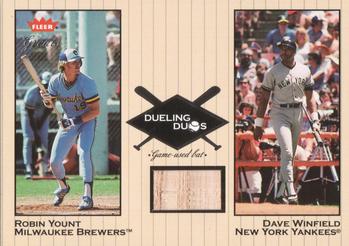 2002 Fleer Greats of the Game - Dueling Duos Game Used Single #DD-DW2 Robin Yount / Dave Winfield  Front