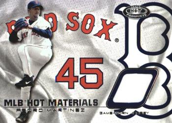 2002 Fleer Hot Prospects - MLB Red Hot Materials #HM-PM Pedro Martinez  Front