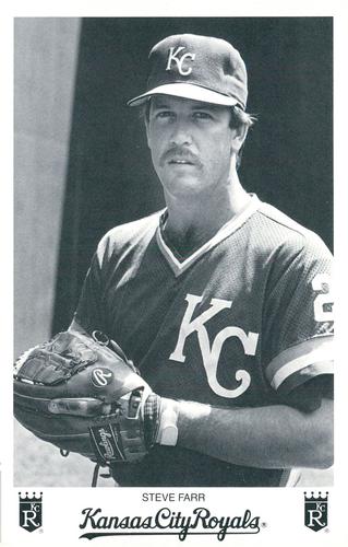 1986 Kansas City Royals Photocards #NNO Steve Farr Front