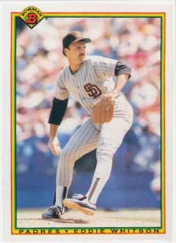 1990 Bowman #204 Eddie Whitson Front