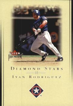 2002 Fleer Premium - Diamond Stars #16 DS Ivan Rodriguez  Front