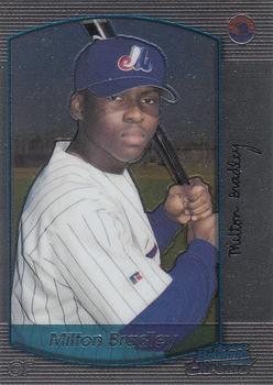 2000 Bowman Chrome #210 Milton Bradley Front