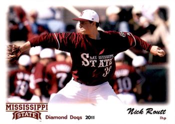 2011 Grandstand Mississippi State Diamond Dogs #NNO Nick Routt Front