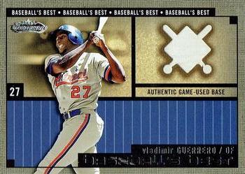 2002 Fleer Showcase - Baseball's Best Memorabilia #NNO Vladimir Guerrero Front