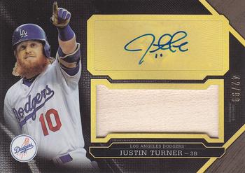 2016 Topps Triple Threads - Unity Autograph Jumbo Relics #UAJR-JT Justin Turner Front
