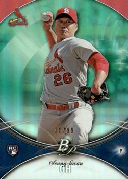 2016 Bowman Platinum - Green #42 Seung-hwan Oh Front