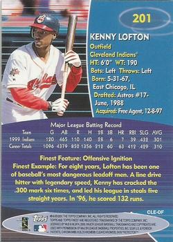 2000 Finest #201 Kenny Lofton Back