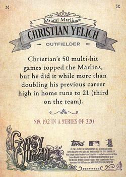 2017 Topps Gypsy Queen #192 Christian Yelich Back