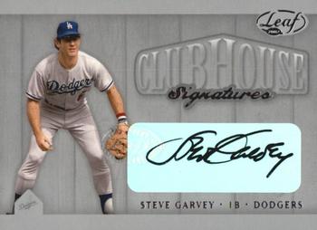 2002 Leaf - Clubhouse Signatures Silver #NNO Steve Garvey Front