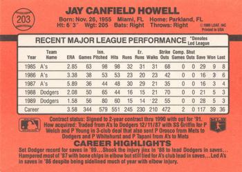 1990 Donruss #203 Jay Howell Back