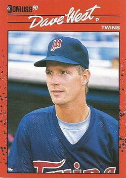 1990 Donruss #387 Dave West Front