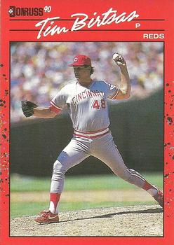 1990 Donruss #493 Tim Birtsas Front