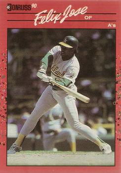 1990 Donruss #564 Felix Jose Front