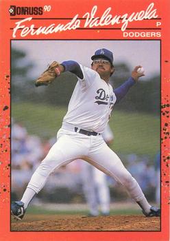 1990 Donruss #625 Fernando Valenzuela Front