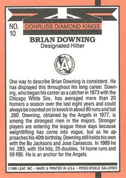 1990 Donruss #10 Brian Downing Back