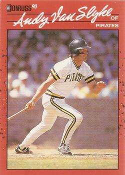 1990 Donruss #244 Andy Van Slyke Front