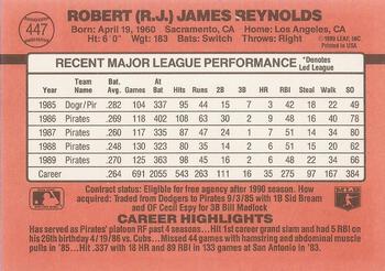 1990 Donruss #447 R.J. Reynolds Back