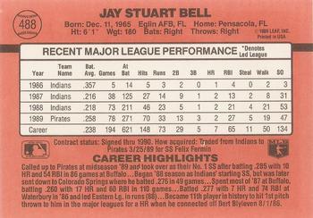 1990 Donruss #488 Jay Bell Back