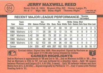 1990 Donruss #614 Jerry Reed Back