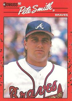 1990 Donruss #499 Pete Smith Front