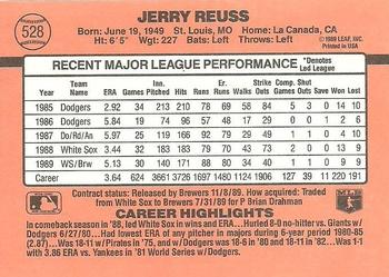 1990 Donruss #528 Jerry Reuss Back