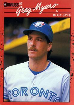 1990 Donruss #706 Greg Myers Front