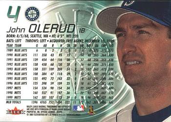 2000 Fleer Showcase #4 John Olerud Back