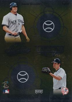 2002 Playoff Absolute Memorabilia - Team Quads Gold #TQ-13 Roger Clemens / Jason Giambi / Derek Jeter / Mike Mussina  Back