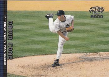 2000 Pacific #290 David Cone Front