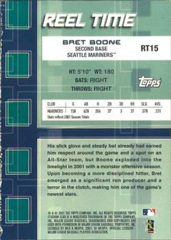 2002 Stadium Club - Reel Time #RT15 Bret Boone  Back