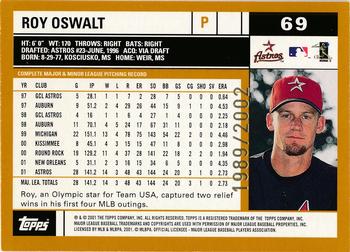 2002 Topps - Gold #69 Roy Oswalt Back