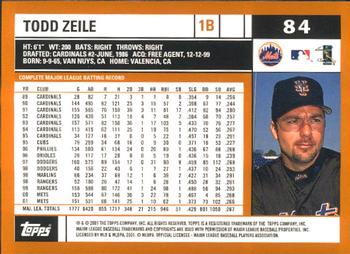 2002 Topps - Home Team Advantage #84 Todd Zeile  Back