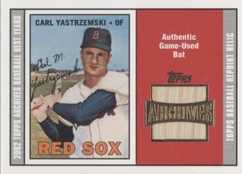 2002 Topps Archives - Bat Relics #TBR-CY Carl Yastrzemski Front