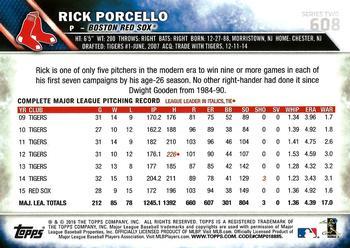 2016 Topps - Limited #608 Rick Porcello Back