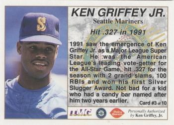 1994 Dairy Queen Ken Griffey Jr's Golden Moments #3 Ken Griffey Jr. Back