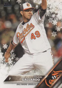 2016 Topps Holiday #HMW140 Yovani Gallardo Front