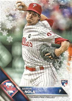 2016 Topps Holiday - Metallic Snowflake #HMW45 Aaron Nola Front