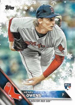 2016 Topps Holiday - Metallic Snowflake #HMW126 Henry Owens Front